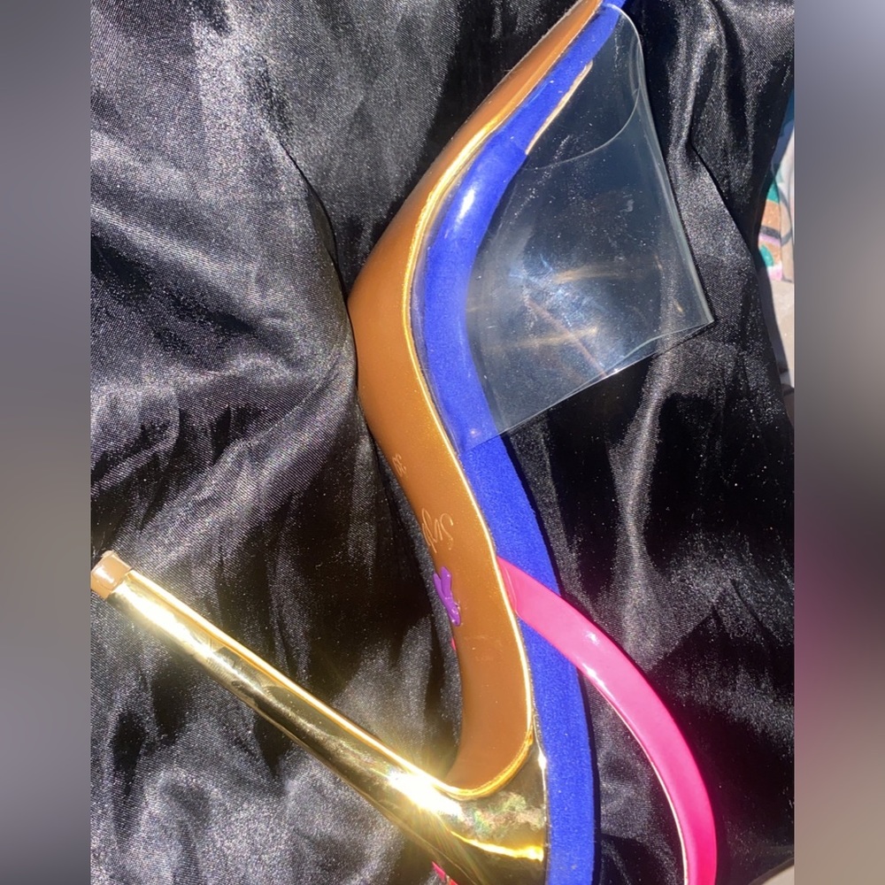 Colorblock High Heels - Picture 13 of 13